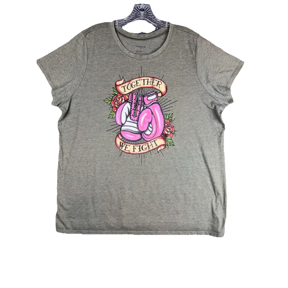 Torrid Together We Fight T Shirt Graphic Print Women's 2X Classic Fit